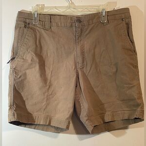 Columbia men's Shorts Mens Size 36 Beige Khaki Cargo Utility Pockets Outdoor‎